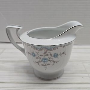 Phoebe By Narumi China Discontinued Creamer Floral Silver Trim